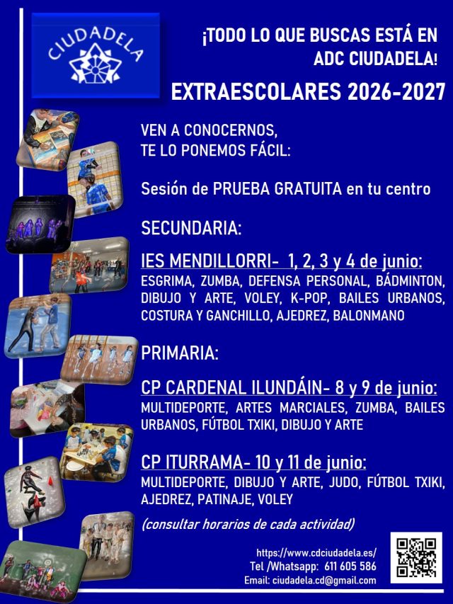 VEN A CONOCERNOS- ADC CIUDADELA EXTRAESCOLARES 2026-2027