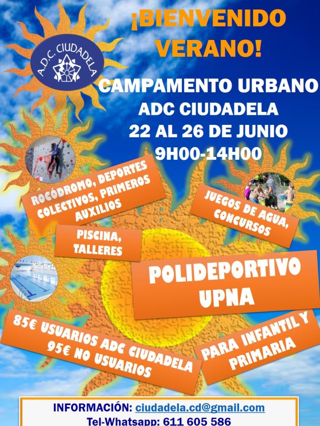 ADC CIUDADELA POR LA CONCILIACIÓN FAMILIAR- CAMPAMENTO URBANO 22-26 DE JUNIO